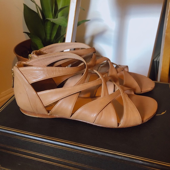 Alejandro Ingelmo Shoes - Alejandro Ingelmo cognac Via gladiator sandals SD